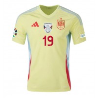 Camiseta España Lamine Yamal #19 Visitante Equipación Eurocopa 2024 manga corta